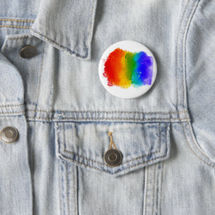 SlipperyJoe's modern pride splatter energy and col 6 Cm Round Badge