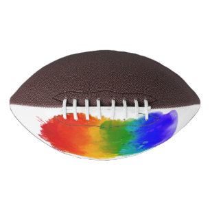 SlipperyJoe's modern pride splatter energy and col Football