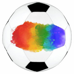 SlipperyJoe's modern pride splatter energy and col Soccer Ball