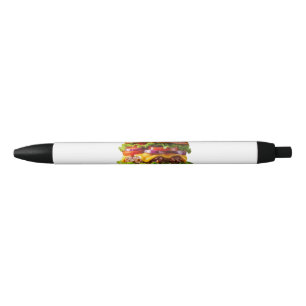 SlipperyJoe's mouthwatering cheeseburger crispy ba Black Ink Pen