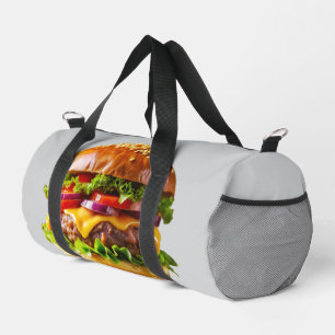 SlipperyJoe's mouthwatering cheeseburger crispy ba Duffle Bag