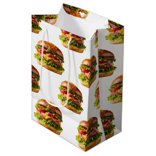 SlipperyJoe's mouthwatering cheeseburger crispy ba Medium Gift Bag
