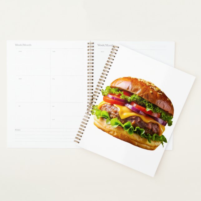 SlipperyJoe's mouthwatering cheeseburger crispy ba Planner (Display)