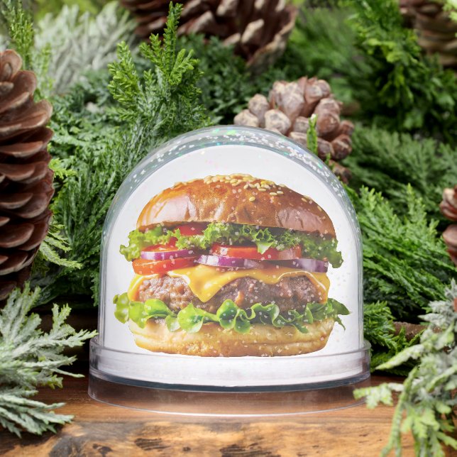 SlipperyJoe's mouthwatering cheeseburger crispy ba Snowglobe (Winter)