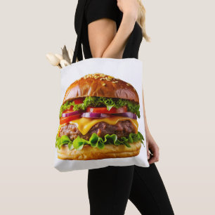 SlipperyJoe's mouthwatering cheeseburger crispy ba Tote Bag