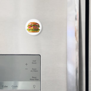 SlipperyJoe's mouthwatering stacked hamburger thic Magnet