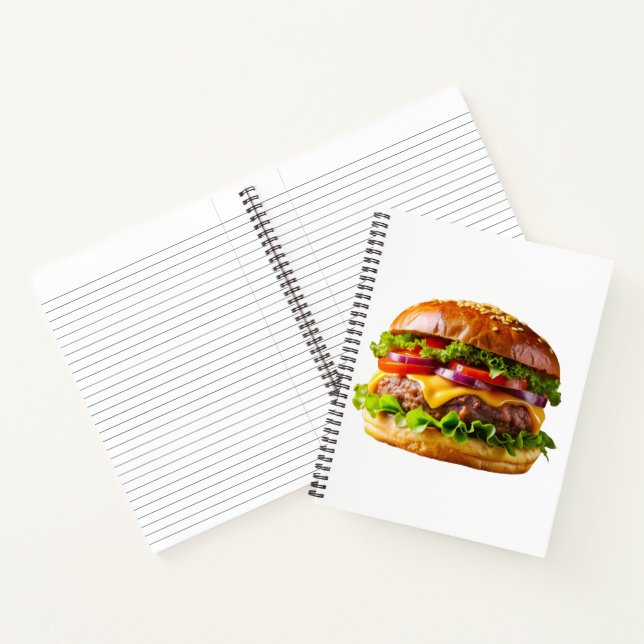 SlipperyJoe's mouthwatering stacked hamburger thic Notebook (Inside)