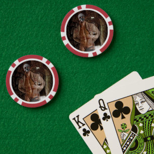 SlipperyJoe's muscular ghost stone dimly lit tunne Poker Chips