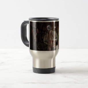 SlipperyJoe's muscular ghost stone dimly lit tunne Travel Mug