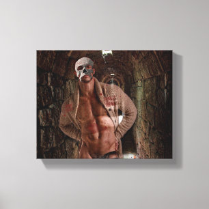 SlipperyJoe's muscular ghost stone tunnel Hallowee Canvas Print