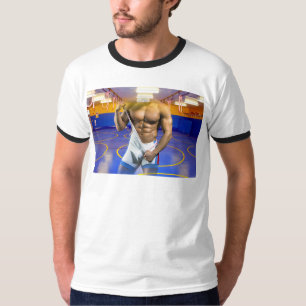 SlipperyJoe's muscular man bulge six-pack gym trai T-Shirt