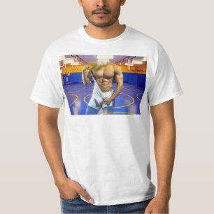 SlipperyJoe's muscular man bulge six-pack gym trai T-Shirt