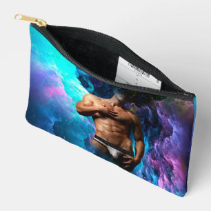 SlipperyJoe's muscular man underwear bulge cosmic Accessory Pouch