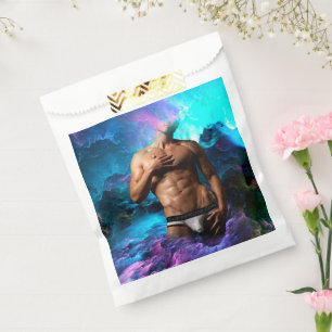 SlipperyJoe's muscular man underwear bulge cosmic  Favour Bags