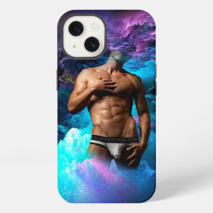 SlipperyJoe's muscular man underwear bulge cosmic iPhone 13 Case