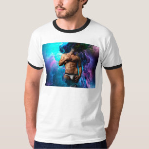 SlipperyJoe's muscular man underwear bulge cosmic  T-Shirt