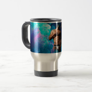SlipperyJoe's muscular man underwear bulge cosmic Travel Mug