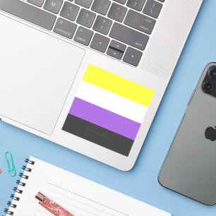 SlipperyJoe's Nonbinary Pride Flag yellow white pu
