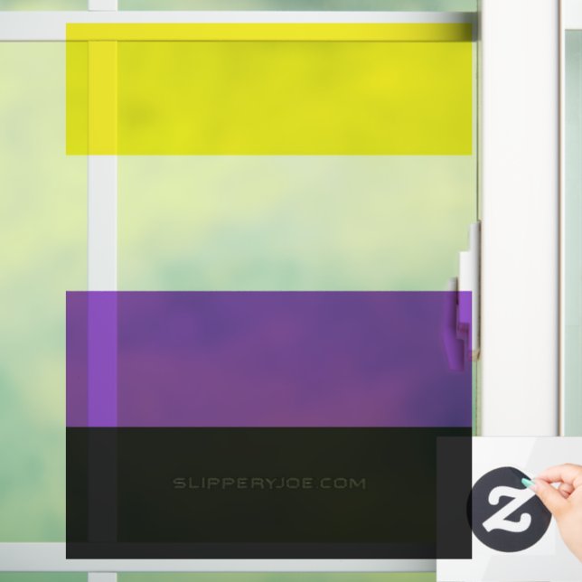 SlipperyJoe's Nonbinary Pride Flag yellow white pu (Home)