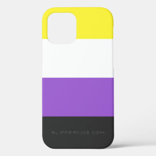 SlipperyJoe's Nonbinary Pride Flag yellow white pu iPhone 12 Pro Case