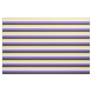 SlipperyJoe's Nonbinary Pride Flag yellow white pu Fabric