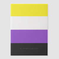 SlipperyJoe's Nonbinary Pride Flag yellow white pu