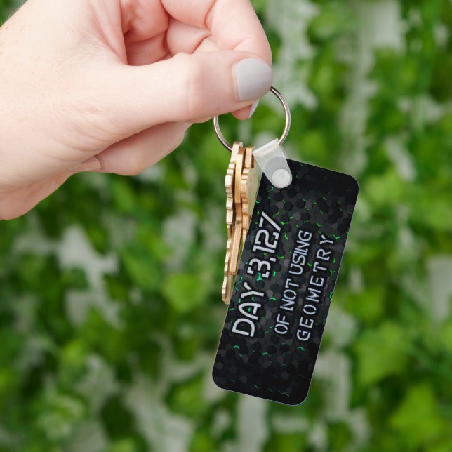 SlipperyJoe's not using geometry interlocking hexa Key Ring (Hand)