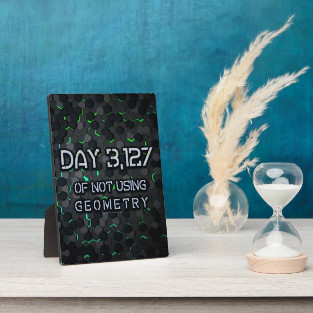 SlipperyJoe's not using geometry interlocking hexa Plaque (Side)
