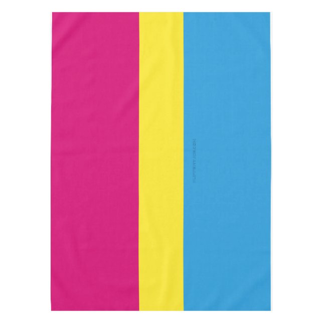 SlipperyJoe's pansexual pride flag gender-blind pi Tablecloth (Front)
