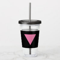 SlipperyJoe's pink triangle flag bright pink symbo
