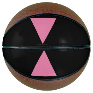 SlipperyJoe's pink triangle flag bright pink symbo Basketball