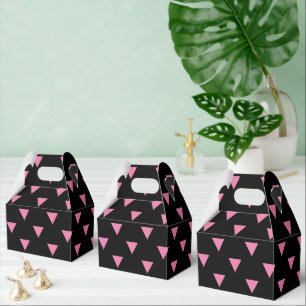 SlipperyJoe's pink triangle flag bright pink symbo Favour Box