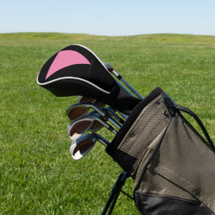 SlipperyJoe's pink triangle flag bright pink symbo Golf Head Cover