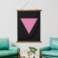 SlipperyJoe's pink triangle flag bright pink symbo