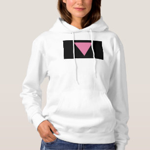 SlipperyJoe's pink triangle flag bright pink symbo Hoodie