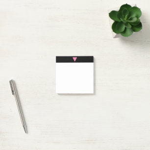 SlipperyJoe's pink triangle flag bright pink symbo Post-it Notes