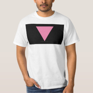 SlipperyJoe's pink triangle flag bright pink symbo T-Shirt