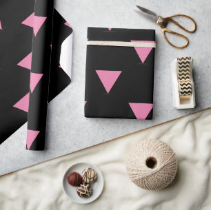 SlipperyJoe's pink triangle flag bright pink symbo Wrapping Paper