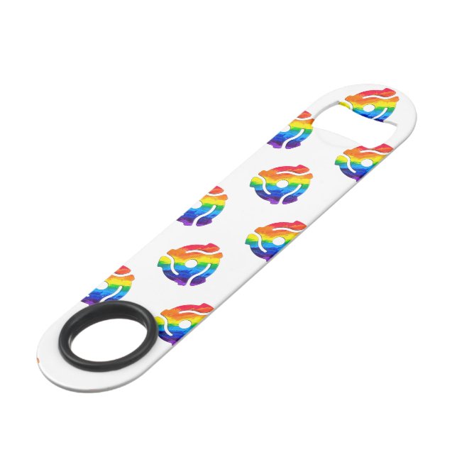 SlipperyJoe's plastic 45 RPM record adapter vibran (Front Angled)