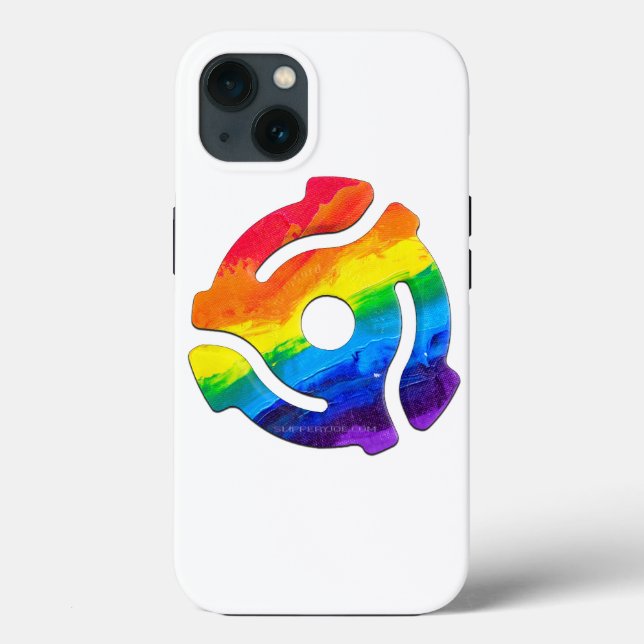 SlipperyJoe's plastic 45 RPM record adapter vibran Case-Mate iPhone Case (Back)