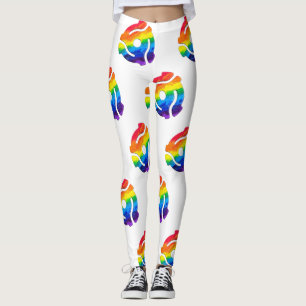 SlipperyJoe's plastic 45 RPM record adapter vibran Leggings