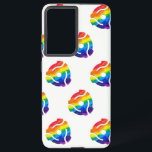 SlipperyJoe's plastic 45 RPM record adapter vibran Samsung Galaxy Case<br><div class="desc">SlipperyJoe's plastic 45 RPM record adapter vibrant rainbow tie-dye design spindle insert contemporary pop-art vibe red orange yellow green blue purple retro meets modern 7-inch vinyl artistic gay pride gifts LGBTQIA merging nostalgia with modern identity standard turntables</div>