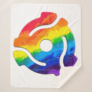 SlipperyJoe's plastic 45 RPM record adapter vibran Sherpa Blanket