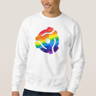 SlipperyJoe's plastic 45 RPM record adapter vibran Sweatshirt