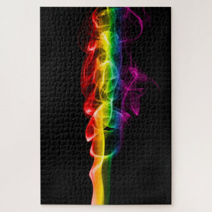 SlipperyJoe's plume of rainbow energy vapour caugh Jigsaw Puzzle