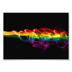 SlipperyJoe's plume of rainbow energy vapour caugh Photo Print