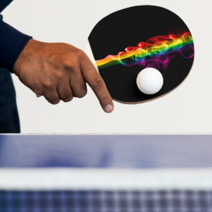 SlipperyJoe's plume of rainbow energy vapour caugh Ping Pong Paddle