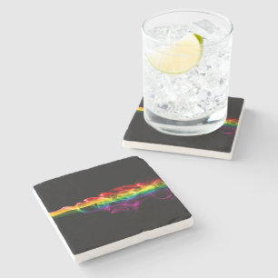 SlipperyJoe's plume of rainbow energy vapour caugh Stone Coaster
