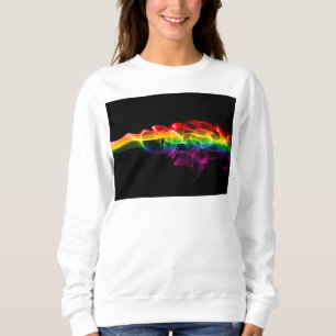 SlipperyJoe's plume of rainbow energy vapour caugh Sweatshirt