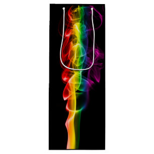 SlipperyJoe's plume of rainbow energy vapour caugh Wine Gift Bag